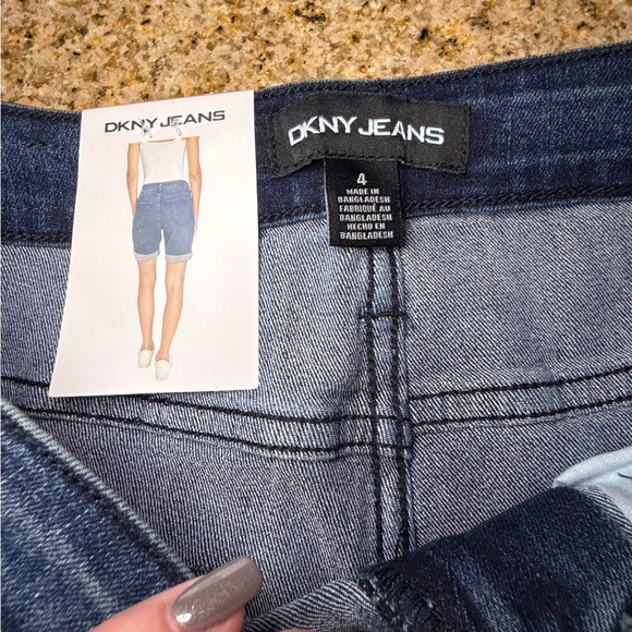 NWT DKNY Dark Blue Jean Shorts - Picture 2 of 4